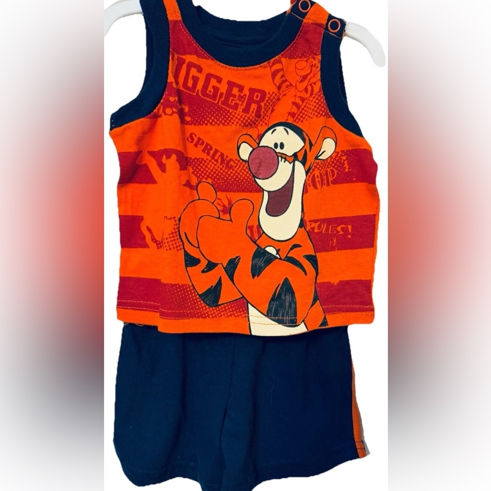 NWT! Disney Baby TIGGER 2 pc. Shorts & Tank Shirt Set 3-6 Months